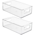 thumbnail image 5 of Sorbus Plastic Storage Bins Stackable Clear Pantry Organizer Box Bin Containers for Organizing Kitchen Fridge, Food, Snack Pantry Cabinet, Fruit, Vegetables, Bathroom Supplies (2-Pack), 5 of 7