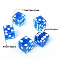 thumbnail image 5 of GSE Games & Sports Expert Casino Craps Dice, AAA Grade 19mm Pro Vegas Casino Dice for RPG, Dice Stacking, Yahtzee Dice Games - Blue, 5 of 9