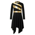 thumbnail image 3 of CHICTRY Robe de Danse à Manches Longues pour Filles, Robe de Prière Lyrique Brillante pour Performance, Noir 10, 3 of 7
