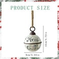 thumbnail image 3 of Christmas Bells Decorations,Large Jingle Bell Ornaments Big Giant Xmas Hanging Bells Round for Christmas Tree Holiday Winter Party Wall Decor Outdoor(Merry Christmas), 3 of 4