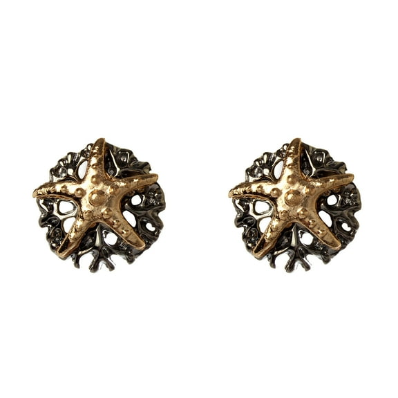 Amrita Singh Bali 2-Tone Brass Starfish Stud Earrings