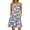 Blue, variant on Summer Dresses for Women Beach Floral Tshirt Sundress Casual Pockets Boho Tank Dress Sleeveless Spaghetti Strap Long Dress