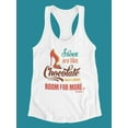 thumbnail image 3 of Shoes Are Like Chocolate. Tank Women -Image by Shutterstock, Female x-Large, 3 of 4