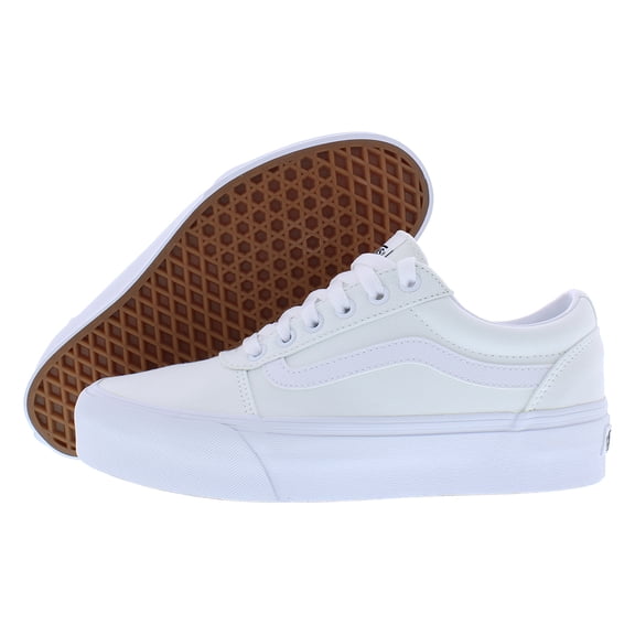 Vans Ward Platform Womens Shoes Size 9, Color: White