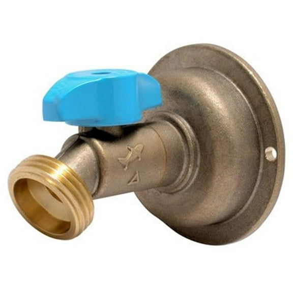 No-kink Quater Turn Male Hose Thread Hose Bibb - 0.50 x 0.75 in.