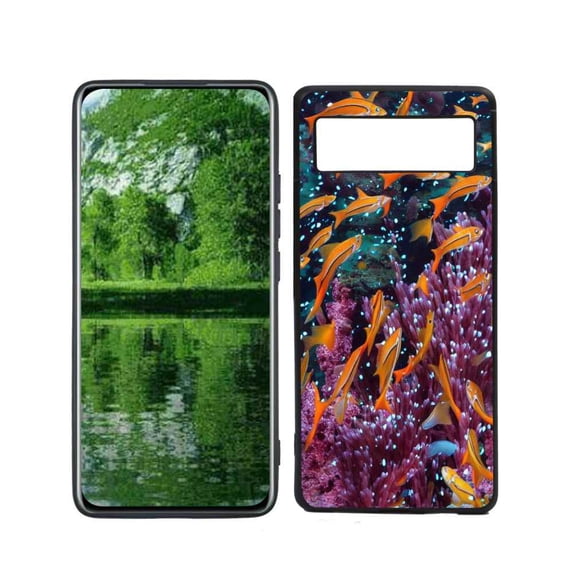 Fishes-233 Phone Case, Degined for Google Pixel 6(2021) Case Men Women, Flexible Silicone Shockproof Case for Google Pixel 6(2021)