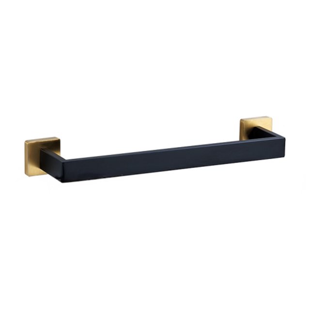 Bewildely Juego de accesorios de baño Barra de toalla sin perforar Soporte de papel Gancho de multifunción Accesorios de estilo moderno Negro Type2 NO2