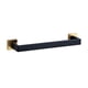 thumbnail image 1 of Toystoory Juego de accesorios de baño Toallero de acero inoxidable Soporte de papel de anillo Gancho de multifunción Kit de estante de Almacenamiento y organización del hogar Lingote de oro negro, 1 of 6