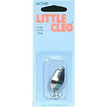 UPC: 0048515032840 | Acme Tackle Little Cleo Fishing Spoon Nickel & Neon Blue 1/8 oz.