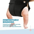 thumbnail image 4 of Cowiewie  2 in 1 Baby Jumper, Baby Bouncer or Walker with Strong Support Stand and Baby Walking Harness Function, Activity Center for 6-24 Months Infant, Grey, 4 of 15