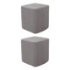 thumbnail image 3 of Advancent Square Foot Rest Ottoman Covers Decorative  Slipcover Footstool Gris 2piezas, 3 of 6