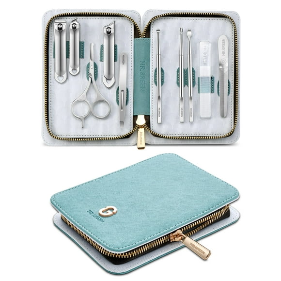 Kit de manicura MR.GREEN Juego de cortaúñas de acero inoxidable 10 en 1