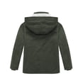 thumbnail image 2 of WenVen Boy's Puffer Parka Winter Warm Coat Hooded Windproof Fleece Lined Jacket Army Green 8, 2 of 12