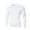 White, variant on Men’s Long Sleeve Compression Shirt – Athletic Workout Top, Dry Fit Sport Baselayer Undershirt Black XXL