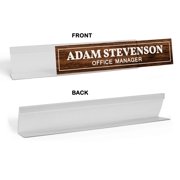 Printtoo Personalized Desk Name Plate Pretty Classic Custom Acrylic Office Desk Name Plate Accessory 2x8 Inches