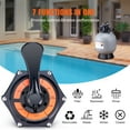 thumbnail image 4 of KFFKFF Sand Filtration Device, 22-inch, Capable of 55 GPM Flow Speed, Suitable for Above Ground and Inground Pools, Sand Filtration System with 7 Functional Multi-Port Valve, 4 of 9