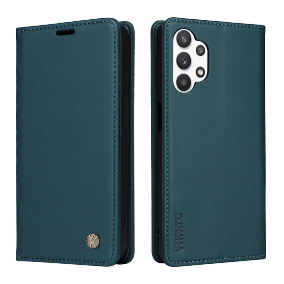 Wallet Case for Samsung Galaxy A32 5G, Kickstand and 2 Card Slots, Shockproof and Scratch Resistant, Blue