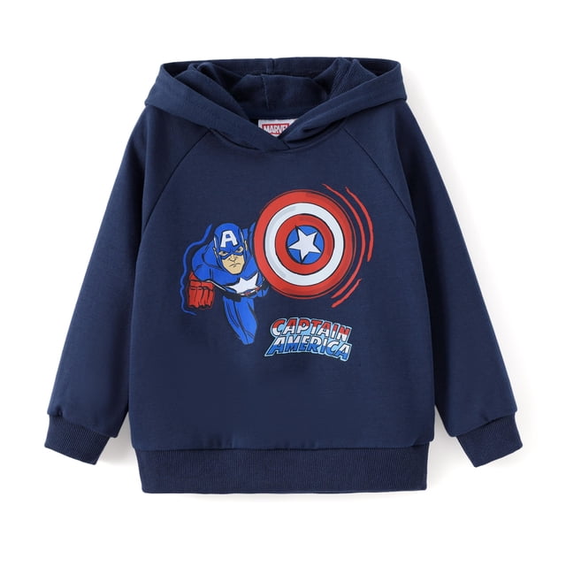 Sudadera con capucha Marvel Captain America para niños de 2 a 9 años