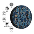 thumbnail image 3 of JUNZAN Blue Leaves A Tire Cover Wheel Protector for Truck SUV Trailer Camping Rv Tire Covers-17 inch, 3 of 5