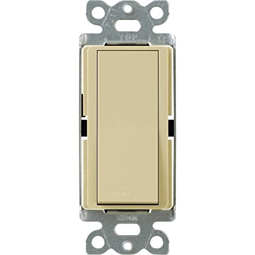 Lutron CA-4PSNL-IV Diva Satin Colors 15-Amp 4-Way Switch with Locator Light, Ivory