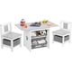 thumbnail image 1 of Mesa con Sillas para Niños, Mesa Niños con Sillas y 6 Juguetero Organizador Infantil, Mesa Montessori para Niños para Jugar, Leer, Comer y Comedor Infantil(Gray), 1 of 1