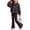 15#Purple, variant on Halloween 2 Piece Set For Girls Light Weight Long Sleeve Sweatshirt Vibrant Tombstone Slogan Motif Stretchy Flare Pants Sweatsuit
