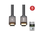 thumbnail image 2 of Monoprice 8K Braided HDMI 2.1 Cable - 3 Feet - Black (5 Pack) Certified Ultra High Speed, 8k@60Hz, 48Gbps, Compatible With Sony PS5 / PS5 Digital Edition / Xbox Series X & Series S and More, 2 of 4