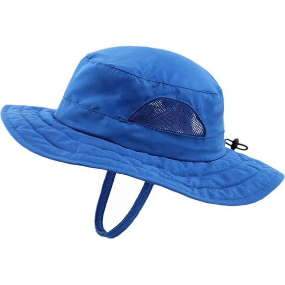 Minzimin Kids Sun Hat for Boys Girls Wide Brim Bucket Hat UPF 50 Sun Protection Hat Breathable Summer Beach Hat