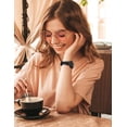 thumbnail image 2 of Wearlizer Leather Band Compatible with Apple Watch Band Women 38mm 40mm 41mm 42mm 44mm 45mm 46mm 49mm Dressy Leather Strap with T-shape Metal Buckle for iWatch Ultra SE Series 10 9 8 7 6 5 4 3, 2 of 6