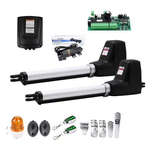 Heavy Duty Dual Wing Electric Swing Gate Opener Kit Auto Dual Gate Motor Complete Hardware Kit For Swing, Driveway, Fence ,Long Lasting