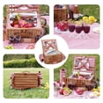 thumbnail image 2 of Cesta de picnic WILLOW WEAVE para 4 personas, aislante, manta, 2 of 9