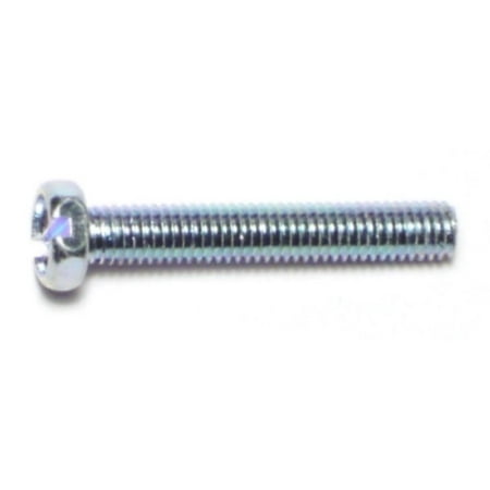 

#10-32 x 1-1/4 Zinc Plated Steel Fine Thread Slotted Indented Hex Head Machine Screws MSIHS-137