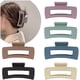 thumbnail image 1 of Pinzas para el cabello Pinzas para el cabello de sujeción fuerte Rectángulo Paquete de 6 Pinza para la mandíbula para el cabello de color sólido mate No LingWen 8390612152603, 1 of 1