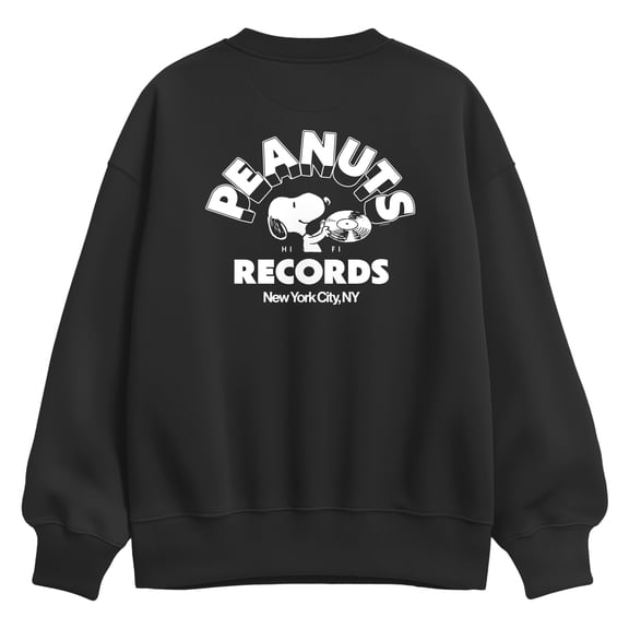 Peanuts - Snoopy Radio - Women's Oversized Fleece Crew Sweatshirt
