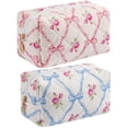 thumbnail image 1 of Bolsa de maquillaje HHQQWZ bolsa de cosméticos de viaje para mujer y niña rosa, 1 of 7