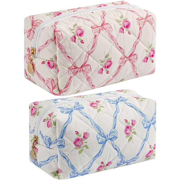 Bolsa de maquillaje HHQQWZ bolsa de cosméticos de viaje para mujer y niña rosa