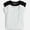 Assorted-Black/Cream, variant on Girls Seamless Rib Knit Top with Short Sleeves, Sizes 4-18