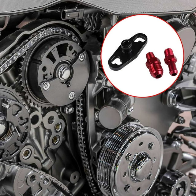 Baohd Fuel Rail Adapter Kit Aluminum Line Regulator Set Fitting Accessory Engine Parts Part Delivery Red Black Fittings