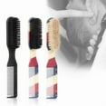 thumbnail image 3 of 1Pcs Double-sided Comb Brush Black Beard Styling Brush Professional Shave Beard Brush Barber Vintage Carving Cleaning Brush, 3 of 6