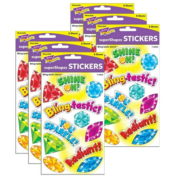 TREND (6 PK) BLING-TASTIC GEMZ LARGE
