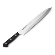 ARCOS 9.5" Stainless Steel Chef Knife, Yanagiba Asian, Black Handle, 240mm Blade.