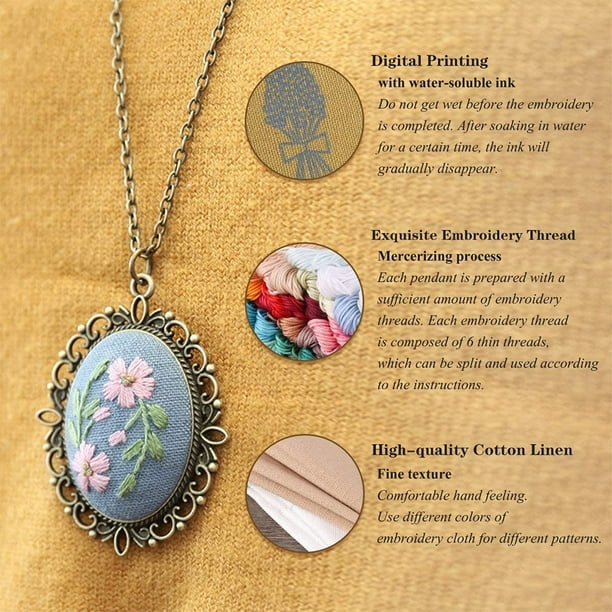 Pendant embroidery sale