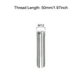 thumbnail image 2 of Unique Bargains Fully Threaded Rod M12 x 50mm 1.75mm Thread Pitch 304 Stainless Steel Right Hand Threaded Rods Bar Studs 15 Pack, 2 of 4