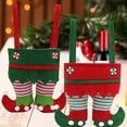 thumbnail image 6 of Christmas Candy Bags, Elf Pants Treat Bags with Handles, Christmas Stocking Gift Bag Christmas Tree Hanging Ornaments for Kids' Christmas Party Favors, 6 of 7