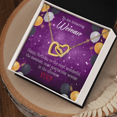 thumbnail image 3 of Pour Maman Message d'Anniversaire Meilleur dans l'Univers Inséparable Collier, 3 of 7