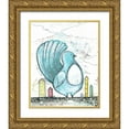thumbnail image 1 of Ogren, Sarah 26x32 Gold Ornate Wood Framed with Double Matting Museum Art Print Titled - Big Blue Bird, 1 of 4