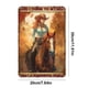 thumbnail image 2 of Placa de Metal Vintage de hierro, pintura Rectangular de chica vaquera, Arte de la pared Decoración, 20x30cm, 2 of 9