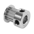 thumbnail image 5 of Aluminum Gt2 16 Teeth 6mm Bore Timing Belt Pulley Flange Synchronous Wheel For 3d Printer, 5 of 5