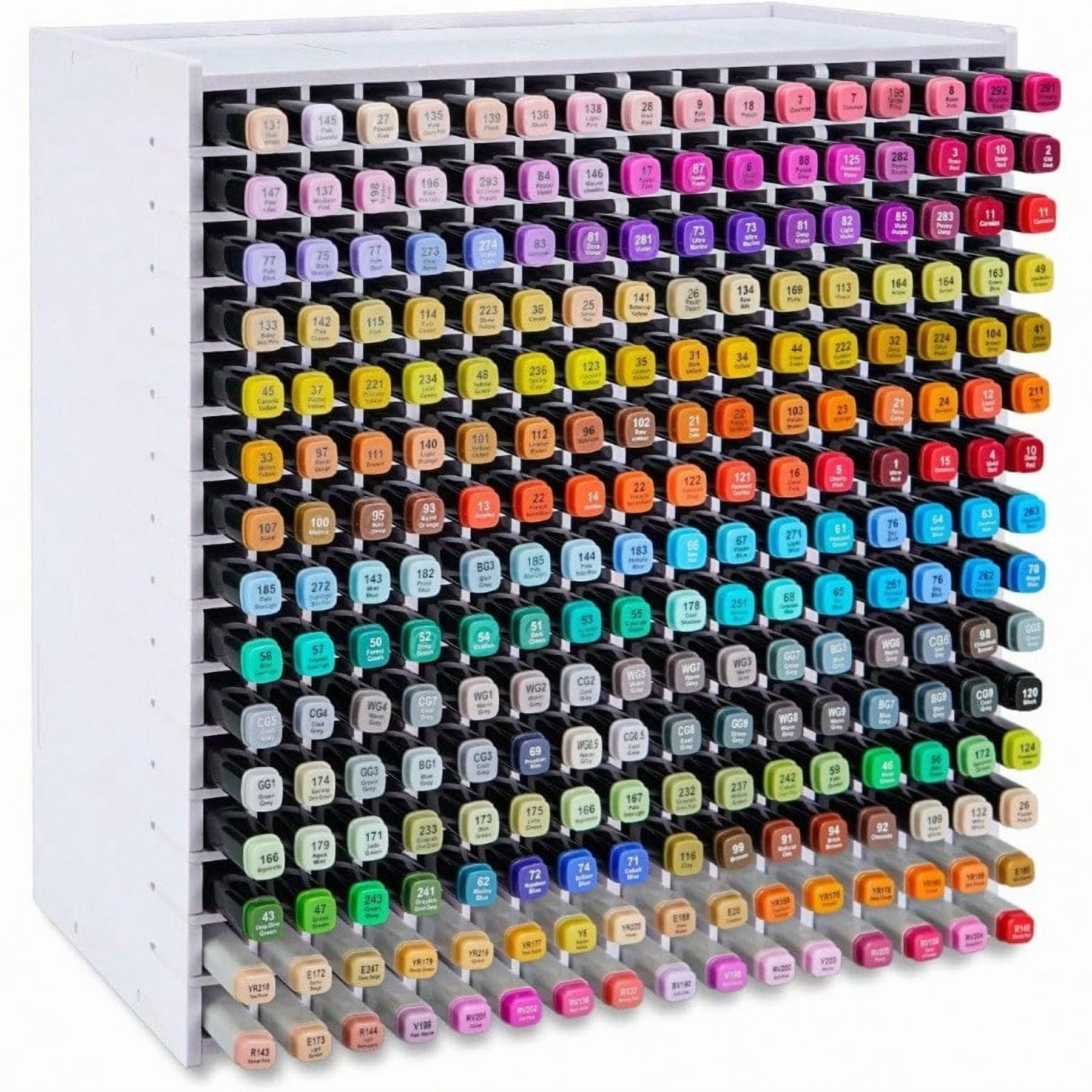 Marker Pen Organizer Holder For 240 Markers Craft Art Ply Storage Rack Desktop Art Marker Pens Colored Pencils Holder Storage Case For Home Classroom Office