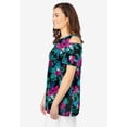 thumbnail image 3 of Woman Within Plus Size Short-Sleeve Cold-Shoulder Tee, 3 of 6